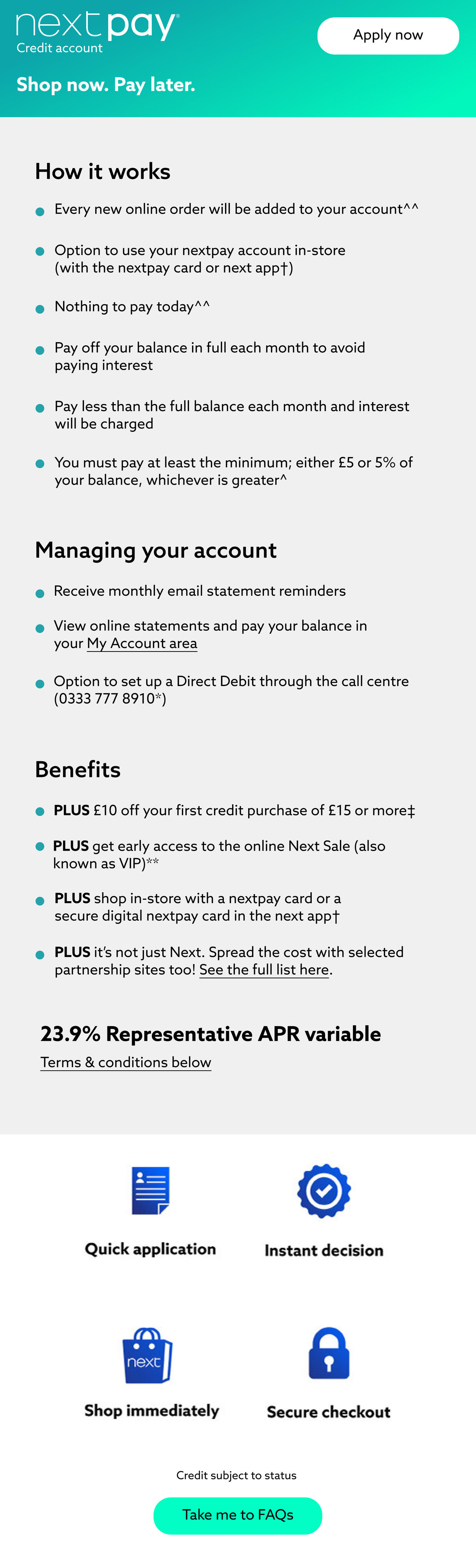 credit hub main page - mobile